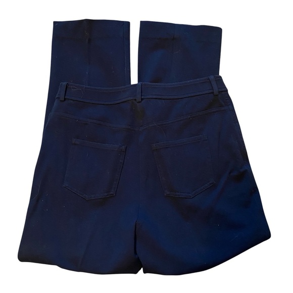 St. John Yellow Label Navy Blue Straight Leg Casual Pant, Womens Size 4 Small - Picture 7 of 11